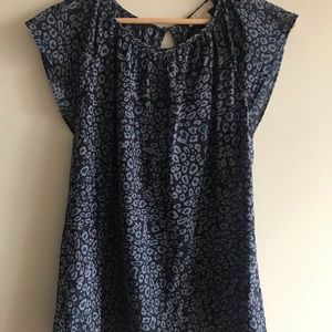 banana republic silk top